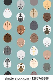 seamless pattern of dwarf hamsters