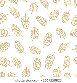 Seamless Pattern with Ears, Simple Vector Background