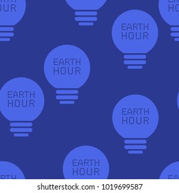 seamless pattern for earth hour