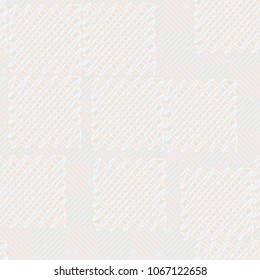 Seamless pattern. Easily editable. On the background of a chess-diagonal texture, rough wire patches are laid.