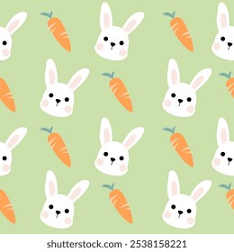 Seamless pattern easter with color easter eggs.