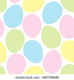 Seamless pattern with Easter colored eggs