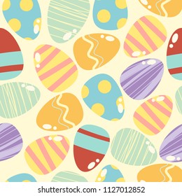 Seamless pattern easter egg