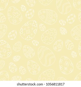 Seamless pattern with easter eggs