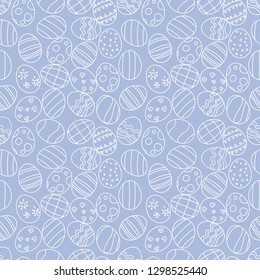 seamless pattern with easter eggs