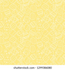 seamless pattern with easter eggs