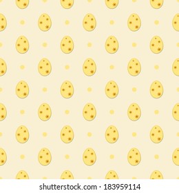 Seamless pattern with Easter eggs