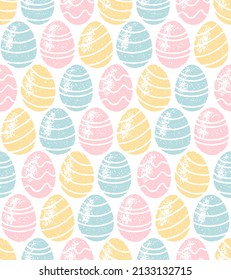 Seamless pattern with Easter eggs