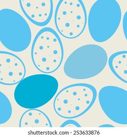 Seamless pattern with Easter eggs
