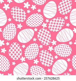 Seamless pattern with Easter eggs