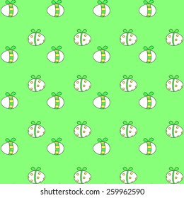 seamless pattern with easter eggs