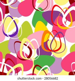 Seamless pattern with Easter eggs