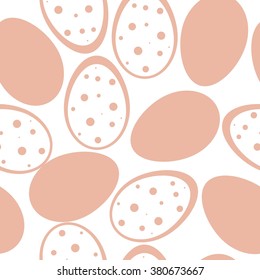 Seamless pattern with Easter eggs