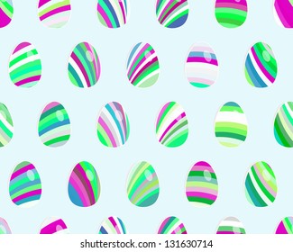 Seamless pattern with easter eggs.  + EPS8 vector file