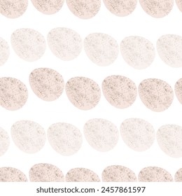 Seamless pattern with easter eggs, hand drawn illustration in watercolor style