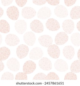 Seamless pattern with easter eggs, hand drawn illustration in watercolor style