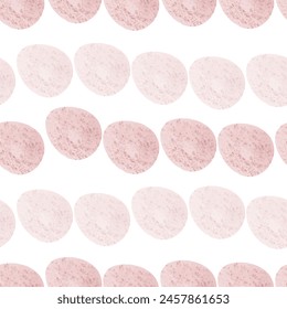 Seamless pattern with easter eggs, hand drawn illustration in watercolor style