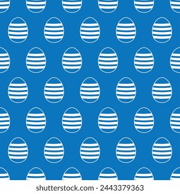 seamless pattern of easter eggs on blur background