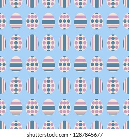 Seamless pattern with Easter eggs. Ordered ornament. Vector illustration EPS10