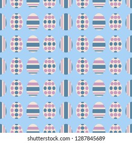 Seamless pattern with Easter eggs. Ordered ornament. Vector illustration EPS10