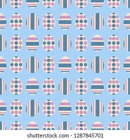 Seamless pattern with Easter eggs. Ordered ornament. Vector illustration EPS10