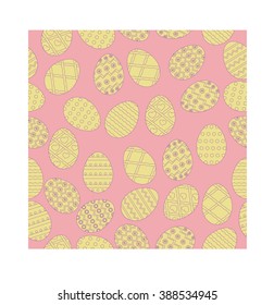 seamless pattern of easter eggs vector image or pattern of colorful eggs vector image
