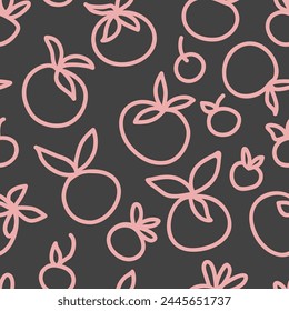 Seamless pattern for the Easter holiday. Pattern on dark background. Vector illustration