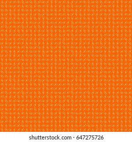 Seamless pattern in Eastern style with floral golden elements. Vector sketch for cards, thank you message, printing. Vintage seamless border and grid for design template on a orange background.
