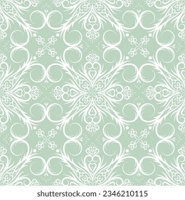 Seamless pattern in Eastern style. Ornamental lace background for wallpaper, ceramic tiles, textile, fabric, wrapping.