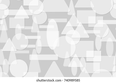 Seamless pattern. Effect of the embossing on the gray background