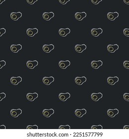 Seamless pattern with egg icons