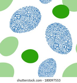 seamless pattern with eggs