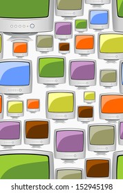 Seamless pattern with electronic devices.