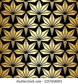Seamless pattern with elegant abstract palm branches and leaves. Monochrome stylish texture of repeating geometric shapes.