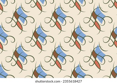 seamless pattern with elegant color