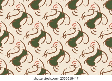 seamless pattern with elegant color