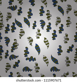 Seamless pattern Elegant decorative ornament for fashion print, scrapbook, wrapping paper, wallpaper. Images on a white, green and black colors Vector illustration.