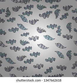 Seamless pattern Elegant decorative ornament for fashion print, scrapbook, wrapping paper, wallpaper. Pictures on a black, neutral and white colors Vector illustration.