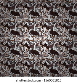 Seamless pattern Elegant decorative ornament for fashion print, scrapbook, wrapping paper, wallpaper. Images on a black, neutral and white colors Vector illustration.