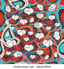Seamless pattern Elegant decorative ornament for fashion print, scrapbook, wrapping paper, wallpaper. Images on a brown, white and blue colors Vector illustration.