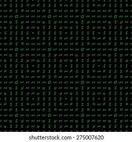 Seamless pattern. Elegant geometric texture. Repeating geometrical shapes, corners, squares, rhombuses, angular elements. Small textured surface. Monochrome. Backdrop. Web. Vector illustration