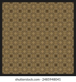 Seamless pattern Elegant linear ornament Geometric stylish background Vector repeating texture