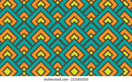 Seamless pattern. Elegant rectangular motif. Modern style pattern design. Abstract motif design. Suitable for fabric pattern. Can be used for posters, brochures, postcards, and other printing needs.