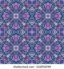Seamless pattern. Elegant pattern. Red, pink, green, blue.
