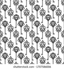 telas de fondo, elegantes llaves barrocas vintage, damasco, adorno para papel pintado, tejidos, tejidos, papel de envolver, fondo para diferentes diseños