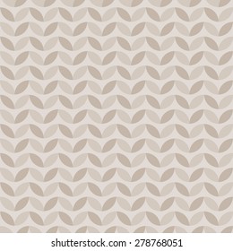 Seamless pattern of the elements of a circle of petals arranged in a row in a line deployed up and down light beige