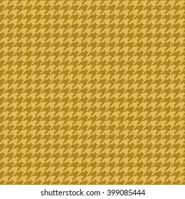 Seamless pattern with elements of classic style goose foot. The two shades of trendy color dark yellow spicy mustard.