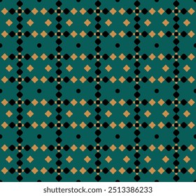 seamless pattern with elements green background for fabric banners home decor surface design packaging vector illustration