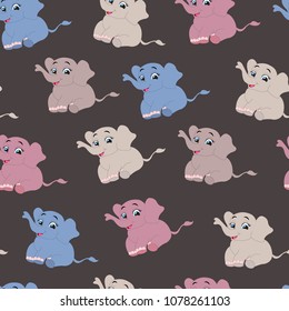 seamless pattern with elephant