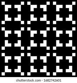 Seamless pattern. Embroidery background. Shapes, checks backdrop. Folk wallpaper. Figures, squares ornament. Tribal motif. Ethnic mosaic. Digital paper, textile print, web design, abstract. Vector.